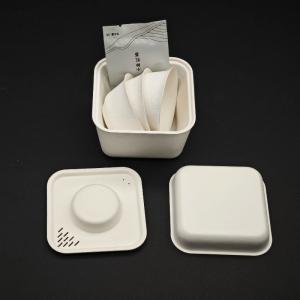 Square Sugarcane Pulp Tea Cup Set