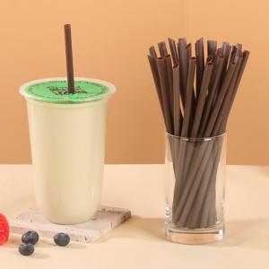  compostable disposable plant based cofffee color straw 