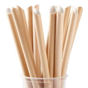 kraft color sustainable paper straw